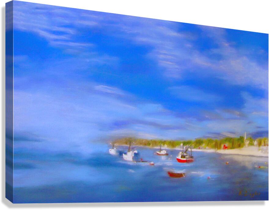 Winter Boats Canvas Print