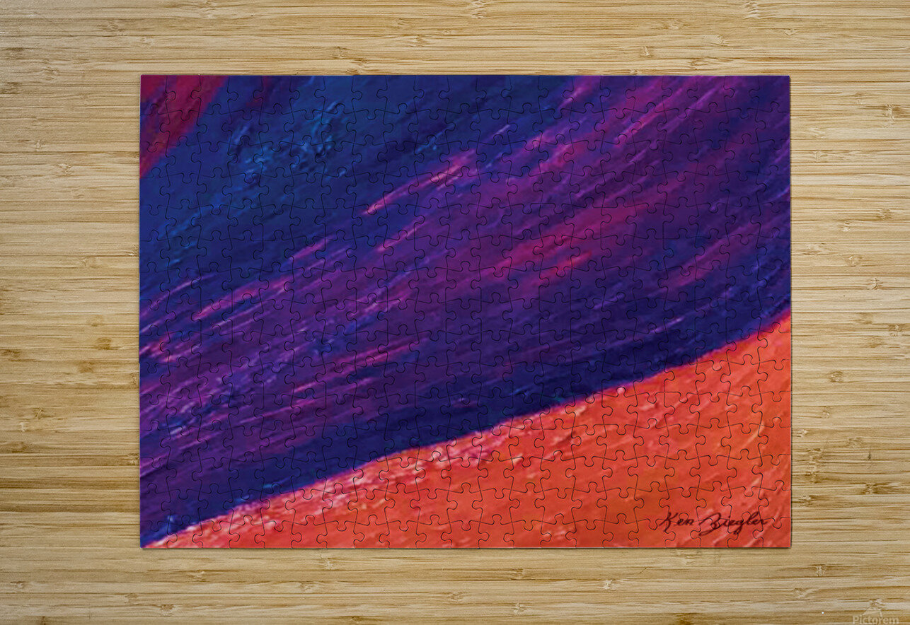 Winter Solstice Teal Tide Gallery Puzzle printing